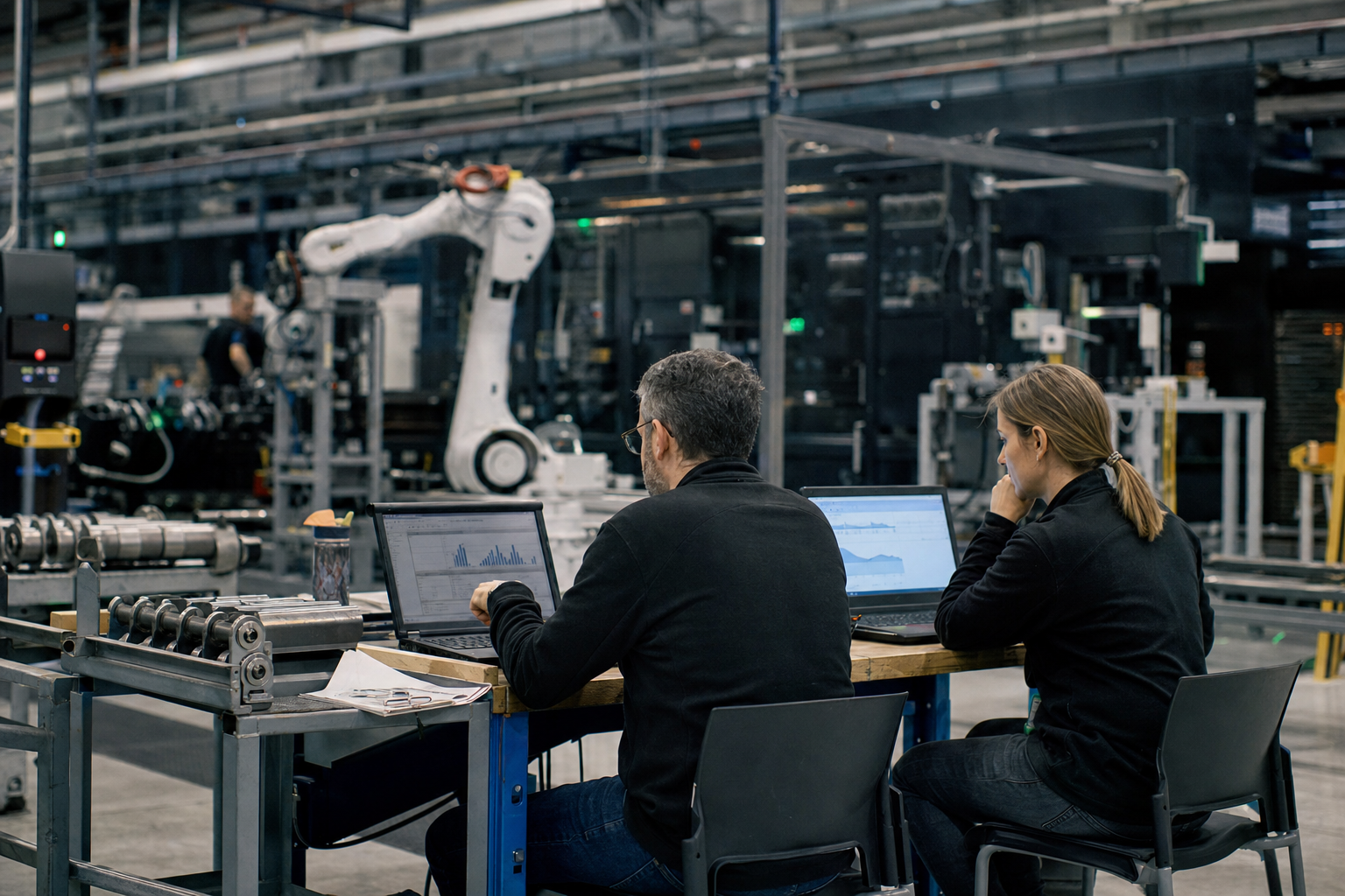 ¿Cuánto tiempo y recursos se invierten en evaluaciones IA en manufactura?